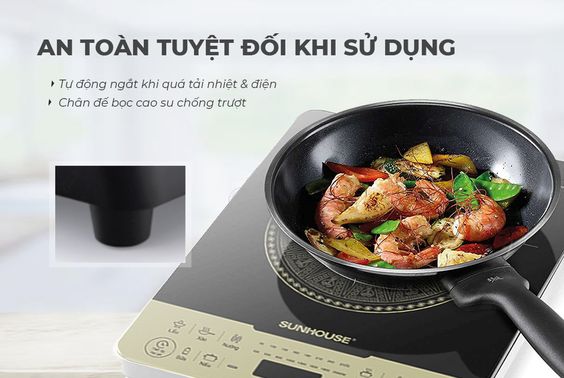 Bếp từ đơn Sunhouse SHD6869 tự động ngắt nhiệt